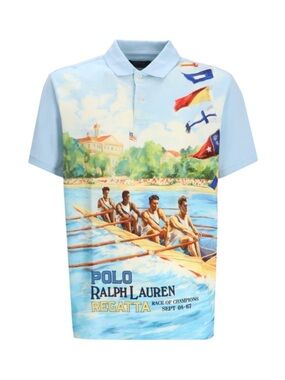 Polo Ralph Lauren Classic Fit Regatta Mesh Knit Polo Shirt in Ready All Rower XL